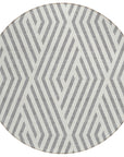 Addison Rugs Geometric Grey Washable Indoor-Outdoor Rug