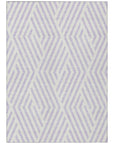 Addison Rugs Geometric Lavender Washable Indoor-Outdoor Rug