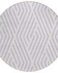 Addison Rugs Geometric Lavender Washable Indoor-Outdoor Rug