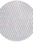 Addison Rugs Geometric Lavender Washable Indoor-Outdoor Rug