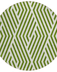 Addison Rugs Geometric Olive Washable Indoor-Outdoor Rug