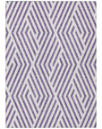 Addison Rugs Geometric Purple Washable Indoor-Outdoor Rug