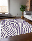 Addison Rugs Geometric Purple Washable Indoor-Outdoor Rug
