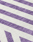 Addison Rugs Geometric Purple Washable Indoor-Outdoor Rug