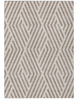 Addison Rugs Geometric Taupe Washable Indoor-Outdoor Rug