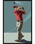 Leftbank Art Golfer Hand Crafted Canvas Art