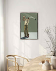 Leftbank Art Golfer Hand Crafted Canvas Art