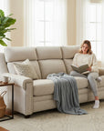 Grandaura Luxury Power Motion Leather Sofa -- view 3