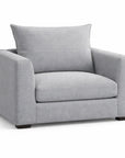 LOOMLAN Custom Upholstery Hedy Low-Profile Deep Seat Fabric Accent Chair