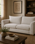 LOOMLAN Custom Upholstery Hedy Low-Profile Deep Seat Fabric Loveseat