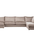 LOOMLAN Custom Upholstery Hedy Low-Profile Deep Seat Fabric Modular Sofa