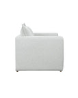 LOOMLAN Custom Upholstery Hedy Low-Profile Deep Seat Fabric Loveseat