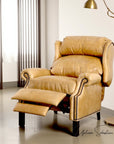 Haven Leather Power Push Button Recliner