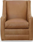 Jacob Real Leather Swivel Club Chair -- view 6
