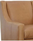 Jacob Real Leather Swivel Club Chair -- view 7