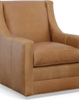 Jacob Real Leather Swivel Club Chair