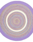 Rhody Rug Kids' Isle Braided Round Reversible Area Rugs