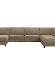 LOOMLAN Custom Upholstery Larvik Minimalist Rounded Edge Fabric Modular Sofa