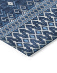 Addison Rugs Lazy Rivers Blue Washable Indoor-Outdoor Rug