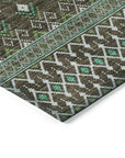 Addison Rugs Lazy Rivers Brown Washable Indoor-Outdoor Rug