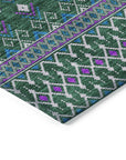 Addison Rugs Lazy Rivers Green Washable Indoor-Outdoor Rug