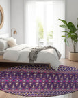 Addison Rugs Lazy Rivers Purple Washable Indoor-Outdoor Rug