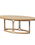 Lloyd Flanders Riviera Oval Outdoor Cocktail Table