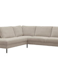 LOOMLAN Custom Upholstery Maison Elegant High Armrest Fabric & Leather Modular Sofa