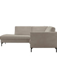 LOOMLAN Custom Upholstery Maison Elegant High Armrest Fabric & Leather Modular Sofa