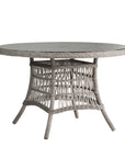 Mackinac 48" Round Umbrella Dining Table with Woven Top -- view 2