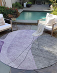 Addison Rugs Modern Purple Washable Indoor-Outdoor Rug