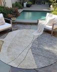 Addison Rugs Modern Taupe Washable Indoor-Outdoor Rug