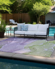 Addison Rugs Muted Whispers Purple Washable Indoor-Outdoor Rug