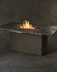 Nature's Wood Rectangle Firepit Table