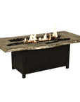 Nature's Wood Rectangle Firepit Table