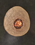 Nature's Wood Round Firepit Table