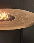 Nature's Wood Round Firepit Table