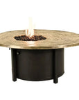 Nature's Wood Round Firepit Table