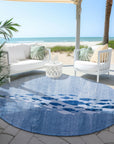 Addison Rugs Nautical Blue Washable Indoor-Outdoor Rug