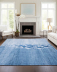 Addison Rugs Nautical Blue Washable Indoor-Outdoor Rug