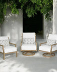 Nicoya High Back Swivel Rocking Lounge Chair with Sunbrella Cushions
