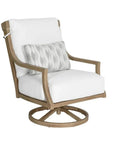 Nicoya High Back Swivel Rocking Lounge Chair with Sunbrella Cushions
