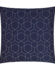D.V. Kap Outdoor Hex Quilt Pillow - Navy