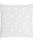 D.V. Kap Outdoor Hex Quilt Pillow - White