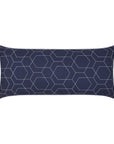 D.V. Kap Outdoor Hex Quilt Lumbar Pillow - Navy