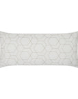 D.V. Kap Outdoor Hex Quilt Lumbar Pillow - White