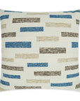 D.V. Kap Outdoor Blockweave Pillow - Blue
