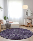 Addison Rugs Ocean Ripples Purple Washable Indoor-Outdoor Rug