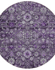 Addison Rugs Ocean Ripples Purple Washable Indoor-Outdoor Rug