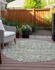 Addison Rugs Ocean Ripples Taupe Washable Indoor-Outdoor Rug